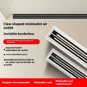 Hvac PVC Nhựa Vô Hình Tuyến Tính Khe Cắm Khuếch Tán Có Thể Điều Chỉnh Lưỡi Không Khí Đăng Ký Dễ Dàng Cài Đặt Tuyến Tính Khuếch Tán Không Khí - Product Image 5