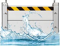 Barrera de Protección Contra Inundaciones de Aluminio Profesional, Barrera de Defensa Contra Inundaciones Removible para Protección del Hogar