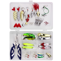 Kit de leurres WEIHE 42 pièces/boîte, spinner, paillettes, cuillère métallique dure, crankbaits, accessoires de pêche imprimés pour lac et ruisseau