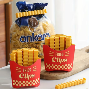 Zenidoo - Juego de 12 Clips de Sellado Reutilizables de Plástico Naranja Multiusos con Forma de Patatas Fritas (10.1x1.5cm) - Product Image 2