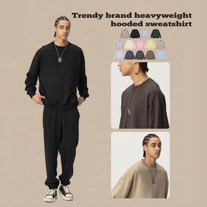 เสื้อฮู้ดดี้สั่งทำขายส่ง ทรงโอเวอร์ไซส์ ผ้าฝ้ายเฟรนช์เทอร์รี่ พิมพ์โลโก้ด้านหน้า สไตล์ลำลองสำหรับฤดูใบไม้ร่วง ทรงปกติ - Product Image 2