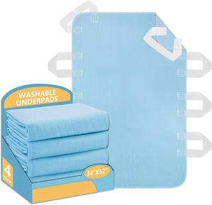 Coussinets pour incontinence lavables personnalisés Coussin de lit imperméable avec positionnement réutilisable pour personnes âgées, enfants et adultes - Product Image 1
