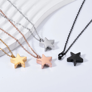 Star Shape Urn Jóias Colar Aço Inoxidável Colar Cremação Jóias para Cinzas Lembrança Memorial Presentes para Mulheres Homens - Product Image 1