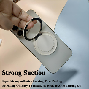 Soporte de Teléfono con Logotipo Personalizado, Fuerte Succión, Bisagra Abatible, Aleación de Zinc, Base Giratoria 360°, Soporte Ajustable para Escritorio - Product Image 3