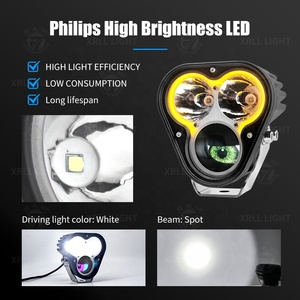 Trending Decoration Motorcycle Offroad Demon Eyes Dynamic Fog 24v <b>Accessories</b> <b>Lighting</b> Systems Car Led D Truck Light - Product Image 6