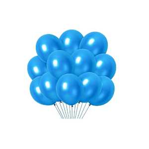 Inflatable Metallic Light Blue <b>Balloons</b> 35cm Long for Birthdays Parties <b>Decorations</b> - Product Image 6