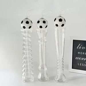 Bicchiere in Plastica per Feste con Coperchio a Tema Calcio - Product Image 4