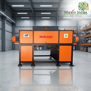 Broyeur de déchets FRP haute performance à double arbre semi-automatique électrique 500 kg/h pour l'industrie - Product Image 1