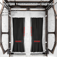 Rideaux de fenêtre arrière pliables en daim de qualité supérieure Rownfur, accessoires de camion de luxe, couleur personnalisée, 240 cm x 90 cm