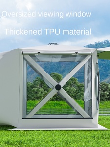 SUV portátil para acampar al aire libre, tienda trasera de doble capa, impermeable para las cuatro estaciones, toldo extendido de TPU grueso, recorrido lateral de autoconducción - Product Image 5