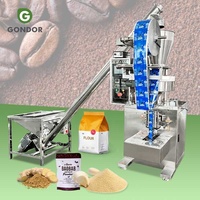 Machine de broyage et d'emballage de farine de maïs de remplisseur de poudre de sachet de vis de tarière semi-automatique de grande capacité
