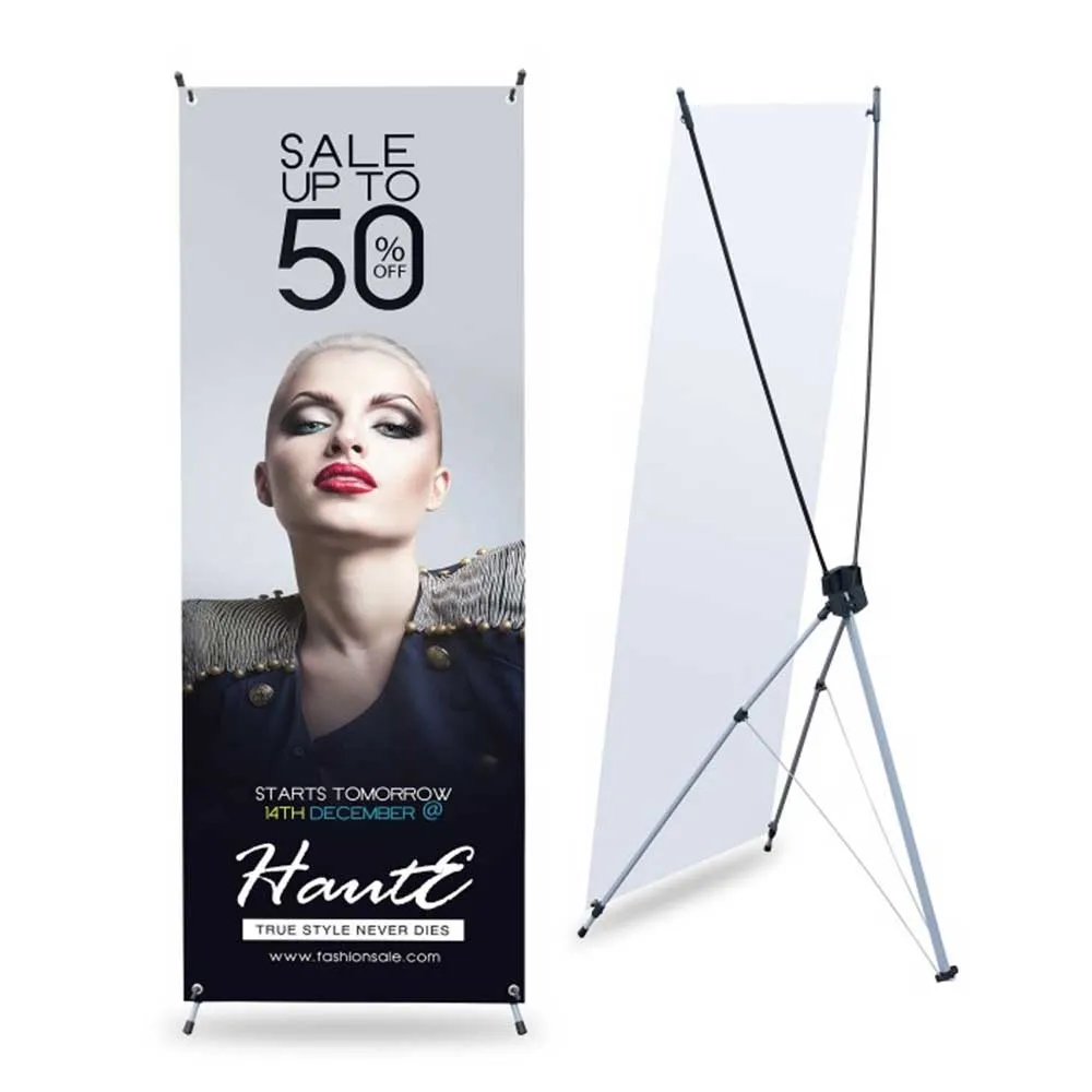 X Banner Stand Display Reclame Winkel Afdrukken X Banner Groothandel Fabrikant Voorraad Goedkope Prijs