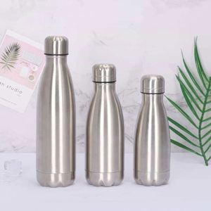 Stainless Steel Vacuum Insulated Water <b>Bottle</b> Bullet Shape Double Wall <b>Thermos</b> Travel Flask Minimalist Design - Product Image 1