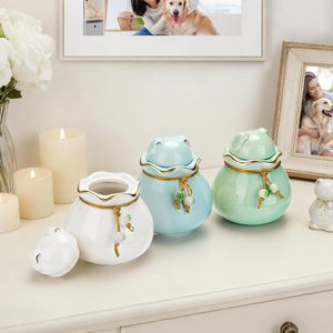 Urne commémorative miniature <span class=keywords><strong>personnalisée</strong></span> en <span class=keywords><strong>céramique</strong></span> pour cendres de chat ou de chien, petite boîte décorative pour cendres funéraires - Product Image 3