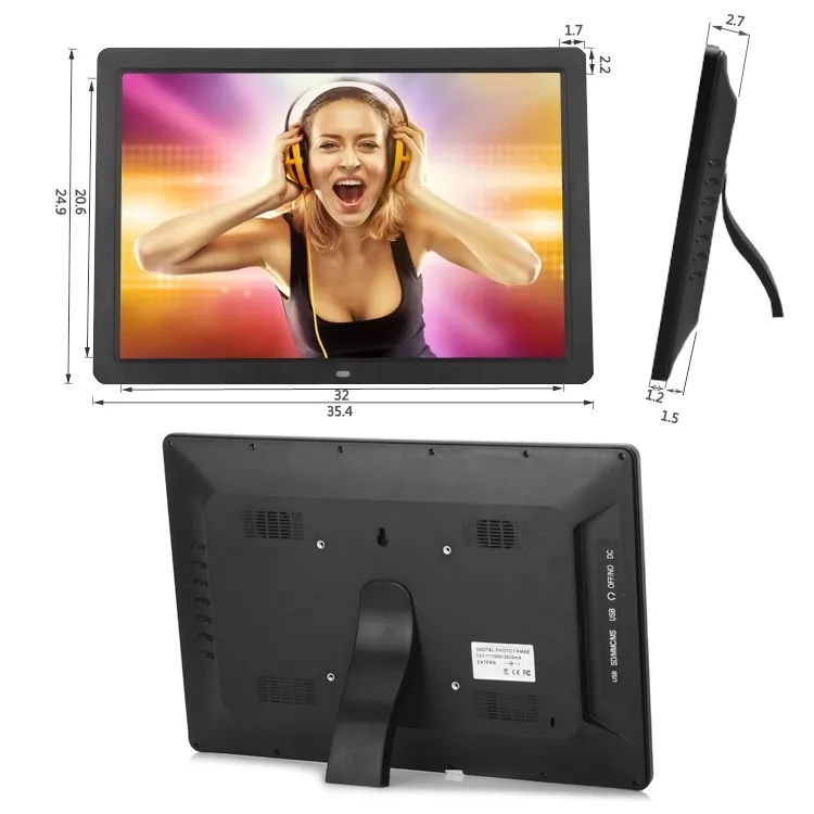 Loop Video Frame Wall Mount Mp4 Mp5 Speler 15 Inch Digitale Fotolijst