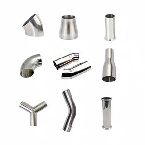 Fitting Pipa Saniter Stainless Steel SS 304 316 untuk Industri Susu, Sambungan Tri <span class=keywords><strong>Clamp</strong></span> Dilas, Adaptor Berulir/Ferrule/Kopling/Konektor/<span class=keywords><strong>Nipple</strong></span> - Product Image 5