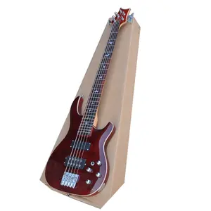 Huiyuan Factory 5 Strings Electric Bass Guitar with Birds Pattern Inlays,electric upright bass