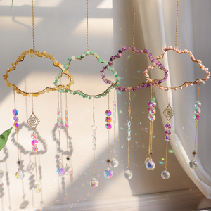 Atrapasoles de Cristal Natural de Alta Calidad al por Mayor, con Diseño Feng Shui, de Amatista y Cuarzo Rosa, 10 cm - Product Image 6