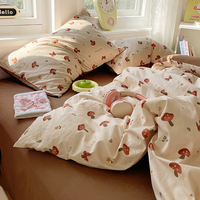 Housse de lit en microfibre lavée à double couche super douce, housse de couette en microfibre douce, drap de lit, draps, ensembles de literie