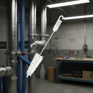 Cepillo de limpieza con boquilla cónica Sorex, 27,5x3,5x9,5 cm, blanco, para tuberías y tubos - Product Image 3