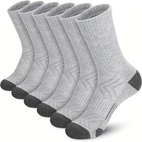 Chaussettes de compression respirantes en coton tricoté à 100 % avec revers, séchage rapide, pour performance sportive en automne, activités de plein air, course à pied et cyclisme