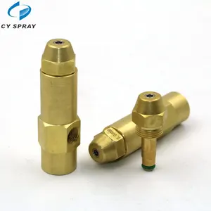 Chất Lượng Cao Brass Siphon Loại Không Khí Atomizing Oil Burner Vòi Phun Góc Nhỏ Mist Vòi Phun Nhỏ Vòi Phun