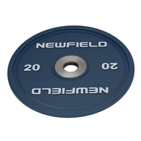 Plaques d'haltères calibrées en fonte haut de gamme revêtues de poudre personnalisées 1 pièce coulée dynamophilie poids libres Logo en relief
