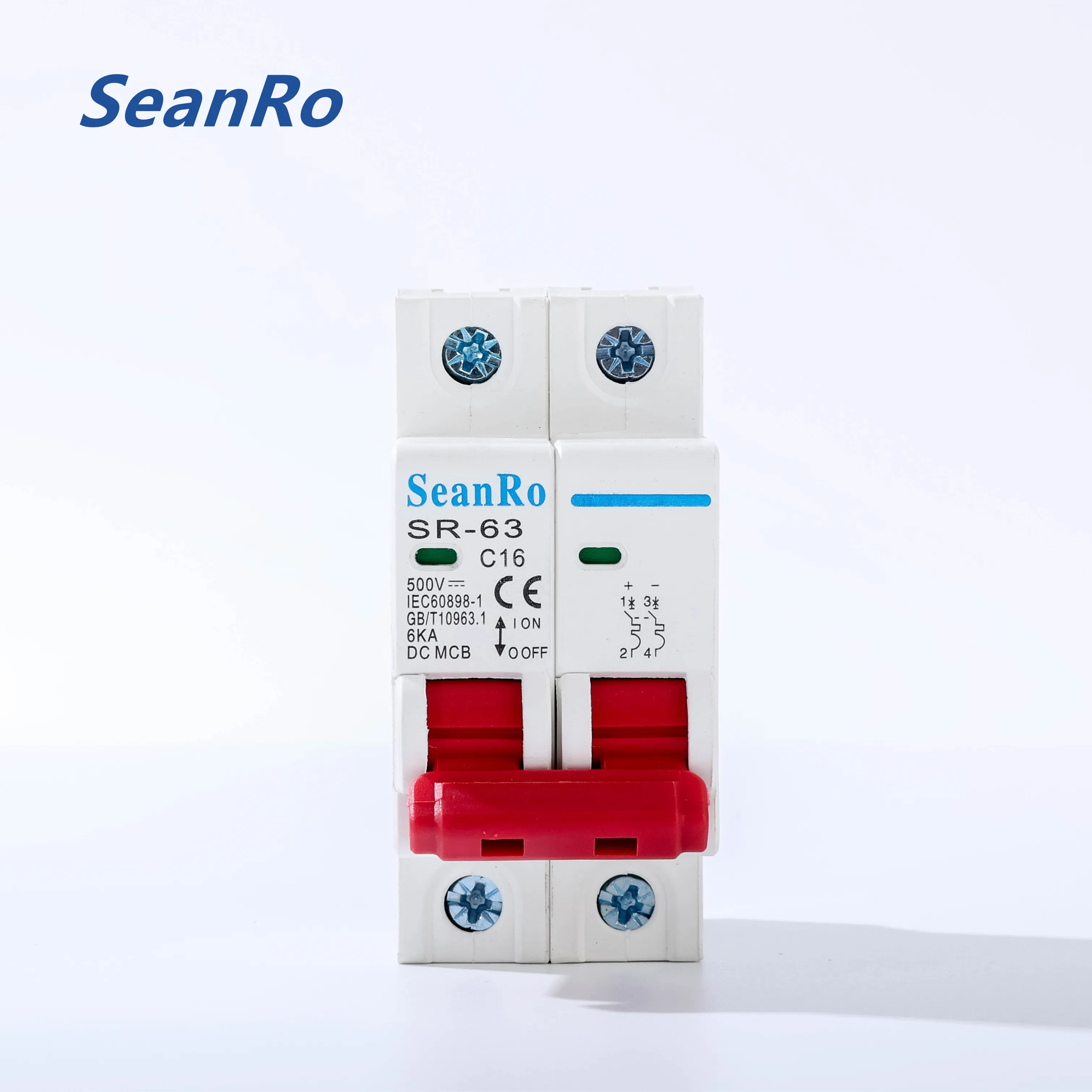 SeanRo-جهاز حماية الدائرة الكهربائية, جهاز صغير للحماية من الدائرة الكهربائية مفتوحة ، تيار مستمر ، mcb 6A 10A 16A 20A 25A 40A50A 63A للألواح الشمسية