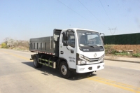 Camion benne basculante Dongfeng Dolica blanc, moteur diesel Euro 6, benne hydraulique, porte arrière hydraulique, camion de voirie