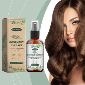Aceite de semilla de ricino orgánico, extracto de romero, spray para el cabello, fortalece las raíces, reduce la pérdida de cabello, reparación del cabello - Product Image 1