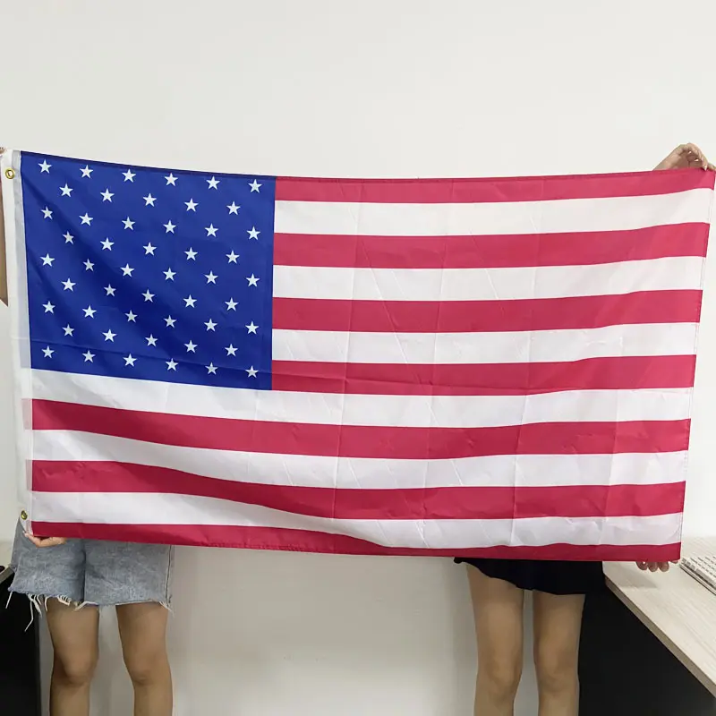 High quality cheap 3x5ft customizable size American flag national flag world flag