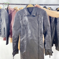 Chaqueta de Cuero de Segunda Mano Yijiayi, Abrigo de Cuero para Hombre, Estilo Retro Americano Vintage, Cremallera de Alta Calidad, Ropa Usada en Fardos
