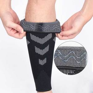 Protège-tibias tricotés sans orteils, protège-tibias de football, sangle de jambe, manchon de compression pour mollet, protège-tibias de football - Product Image 3