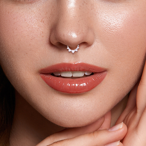 Bijoux de piercing corporel pour femmes, vente en gros, mode, ASTM F136 G23, <span class=keywords><strong>anneau</strong></span> de nez clicker, pavé de CZ blanc, pour cartilage d'<span class=keywords><strong>oreille</strong></span>, tragus, hélix, <span class=keywords><strong>lobe</strong></span> - Product Image 2