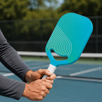Raquette de pickleball Lingjun en Kevlar et carbone, structure en nid d'abeille sans bordure, absorption de 16 mm, design équilibré pour terrain extérieur, entraînement et divertissement