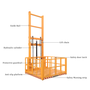 ลิฟต์ไฮดรอลิกแบบกำหนดเอง CE รับน้ำหนัก 1 ตัน สำหรับคลังสินค้าและแท่นยกคน - Product Image 1
