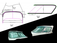 ISURE MARINE Pare-brise en aluminium pour bateau, accessoires marins pour bateau, yacht, navire