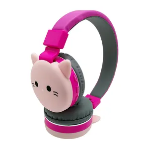 Auriculares con dibujos de animales para niños y niñas, audífonos con forma de U, con orejas de gato, Mario Bross, tipo abierto para estudio