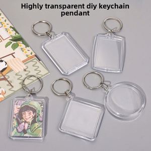 Transparent Acrylic Keychain with Blank <b>Photo</b> <b>Frame</b> for Custom <b>Photo</b> Printing Creative Gift-Available in Rectangle Square Shapes - Product Image 2