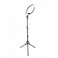 Anneau lumineux LED circulaire pour téléphone portable TikTok, design personnalisé, avec trépied et éclairage LED pour la photographie et le maquillage