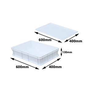 JOIN Boîte d'épreuvage empilable, lavable à la vaisselle, durable, plateau à pâte rectangulaire Organisateur de garniture à <span class=keywords><strong>pain</strong></span> Boîte à pâte à pizza en plastique blanc - Product Image 2