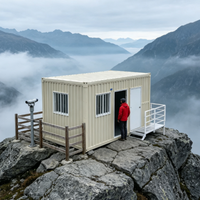 Maison conteneur modulaire pliable X à coût compétitif, unité d'habitation préfabriquée modulaire empilable pour projets