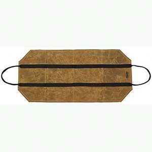 Accesorios de estufa de leña de muestra gratuita: Bolsa de transporte de leña grande con bolsa de transporte de troncos de lona encerada de alta resistencia - Product Image 5