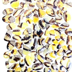 Natural Yellow <b>Black</b> Septarian Loose Gemstone Cabochon <b>Polished</b> Mix Shape Certified Jewelry Making All Sizes FAIJAN GEMS - Product Image 1