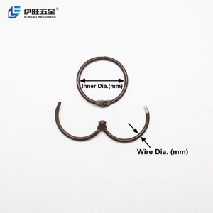 Anneaux de reliure colorés EWANG en métal pour classeurs à feuilles mobiles et cartes d'indexation - Product Image 3