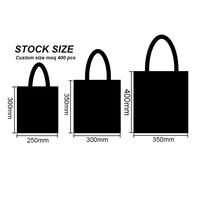 Sac fourre-tout en toile élégant avec poche externe, fermeture ouverte, pour les essentiels quotidiens, réutilisable, impression sérigraphique personnalisée, taille moyenne