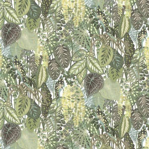 Newest Design Tropical <strong>Green</strong> Leaves Papier Peint Mural Decorative Wall Restaurant Coffee Shop <strong>Background</strong> 3d <strong>Wallpaper</strong> Wall Mural - Product Image 2