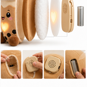 Bubble Tea Talking Plush Toy AI Smart Companion Kids Language Learning Educational Interactive Stuffed Animal Cotton/Polyester - Product Image 5