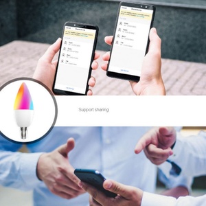 หลอดไฟอัจฉริยะ WiFi RGBW รุ่นวินเทจ สีสันสดใส 5W E14 4000K หลอดไฟเทียนสีสันสดใส 5W E14 4000K WiFi RGBW - Product Image 3