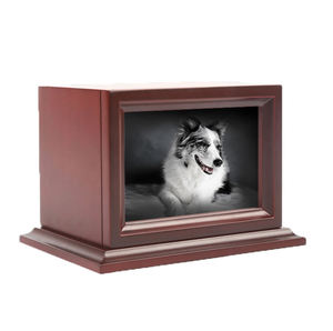 Urna in Legno Massello Ecologica per Esporre <span class=keywords><strong>Foto</strong></span> di Animali Domestici per Cremazione e Sepoltura - Product Image 1